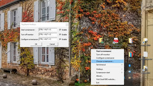 TrayBlank petit utilitaire qui vous permet de déclencher rapidement l'économiseur d'écran