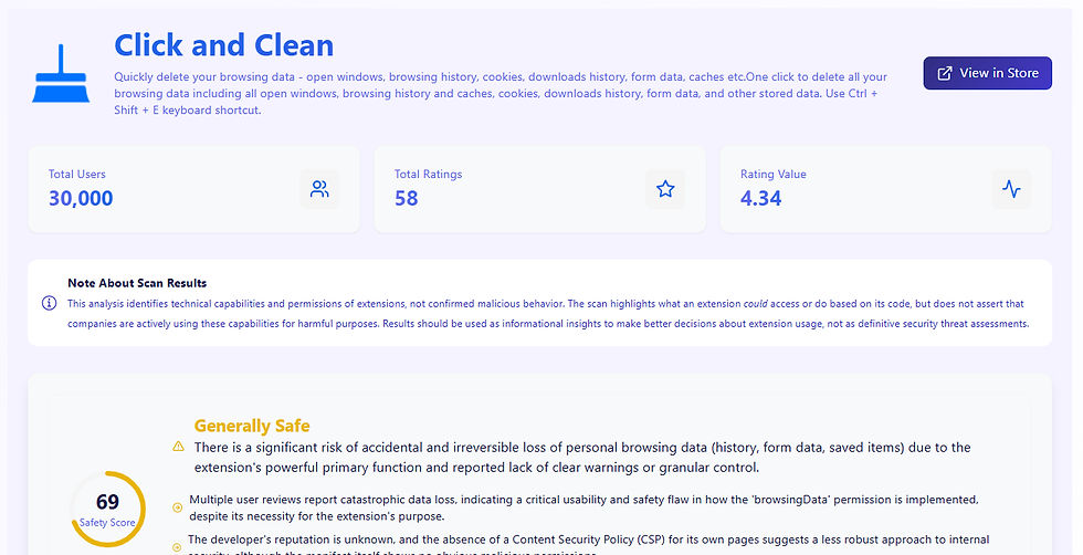 CRXPlorer est un outil web, d’analyse de sécurité pour les extensions de navigateur (extensions Chrome / Chromium).