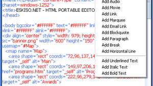 HTML Portable Editor - modifier rapidement vos pages HTML