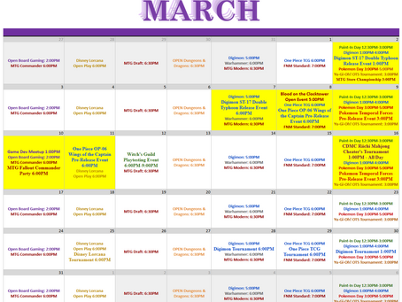 March 2024 Events Calendar - Lockport