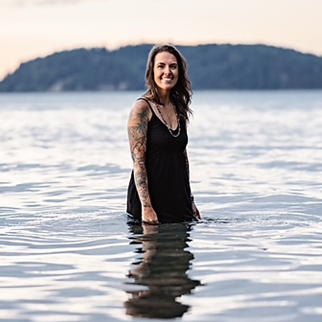Tiffanie in the water