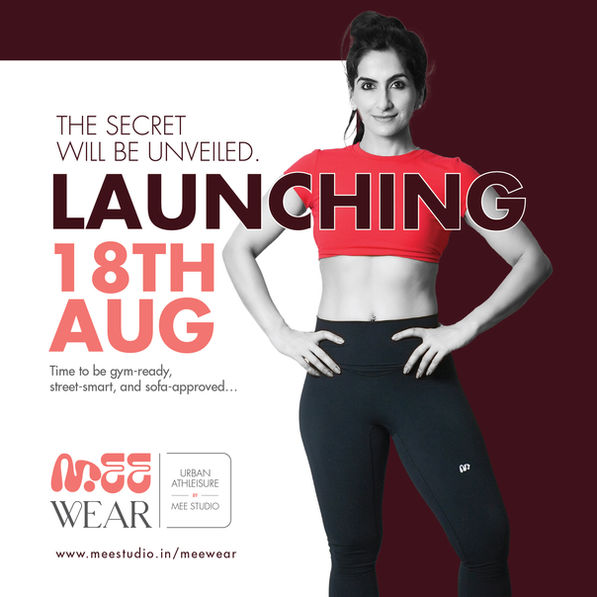 Mee Wear post promoting health and athleisure activewear.
