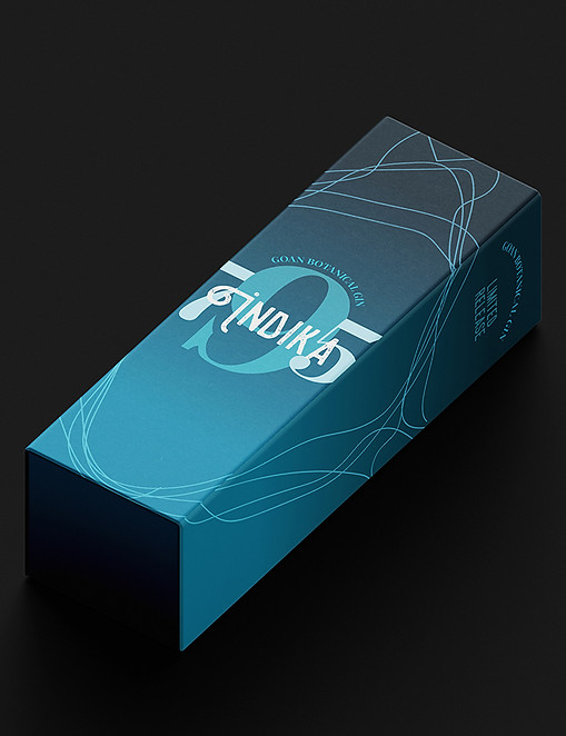 Indika logo and packaging design for Goan Gin