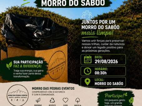 Mutirão reúne moradores para limpeza do Morro do Sabó neste sábado em São Roque