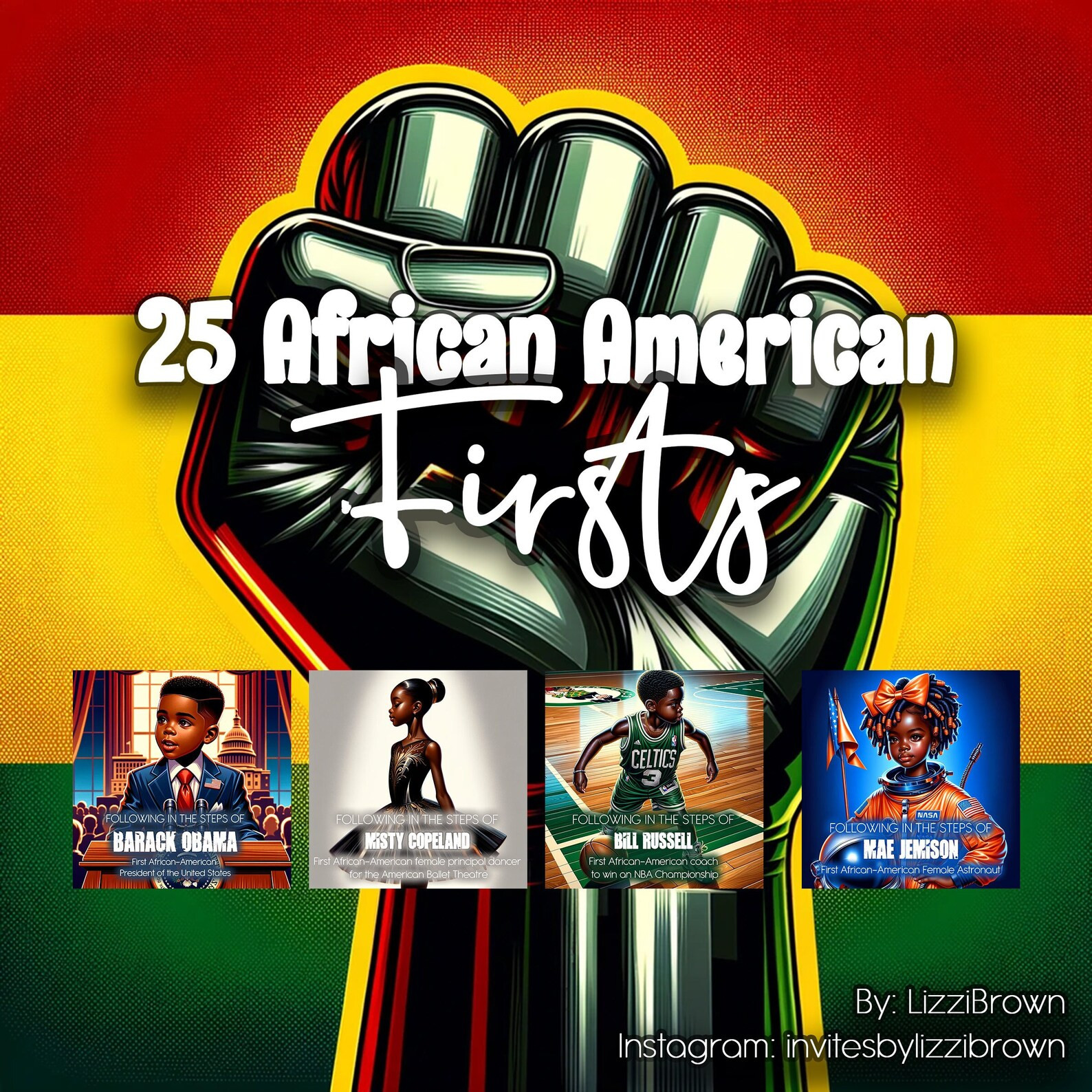 Black History Flash Cards, 25 Black Firsts, Educational Resources, Home School R