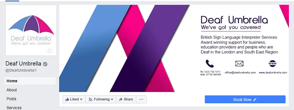 Deaf Umbrella Facebook page