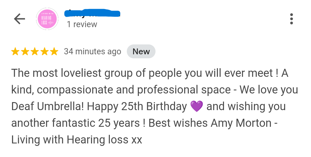 DEAF UMBRELLA REVIEW GOOGLE