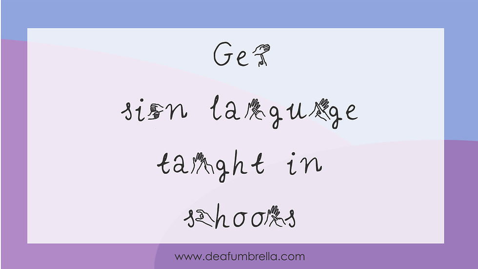 Sign up to see BSL GCSE in schools