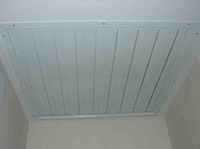 Ceiling shutter, closed