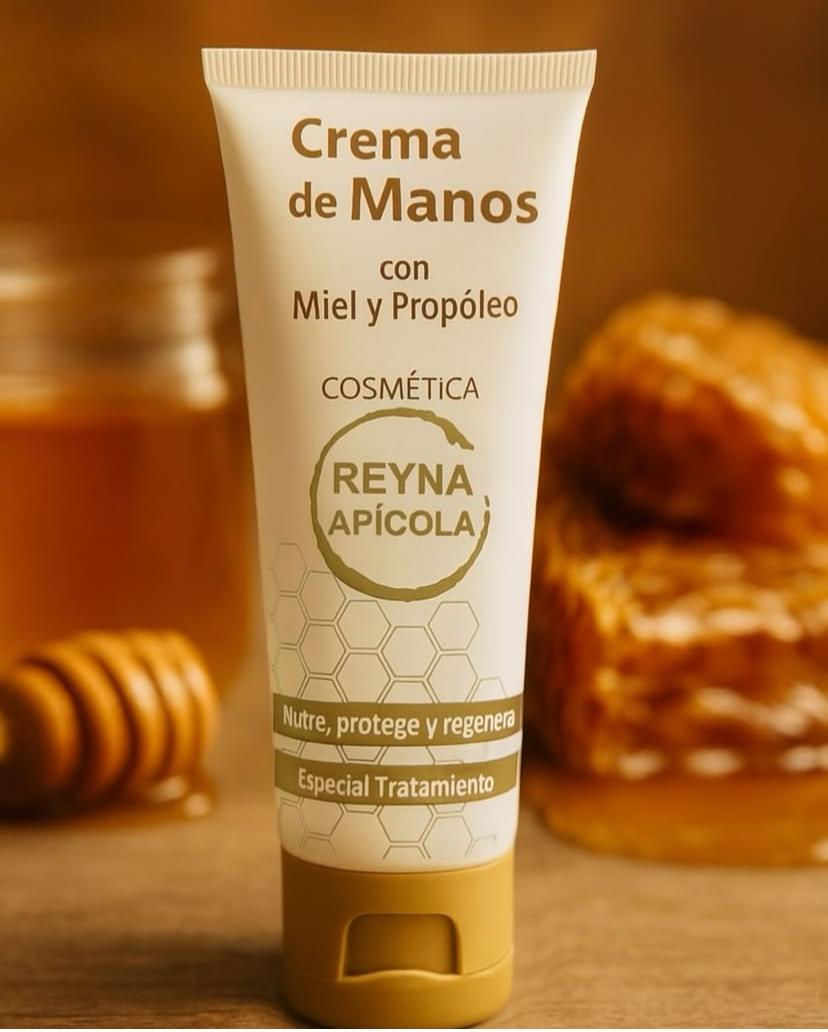 Crema de manos de miel y propóleos