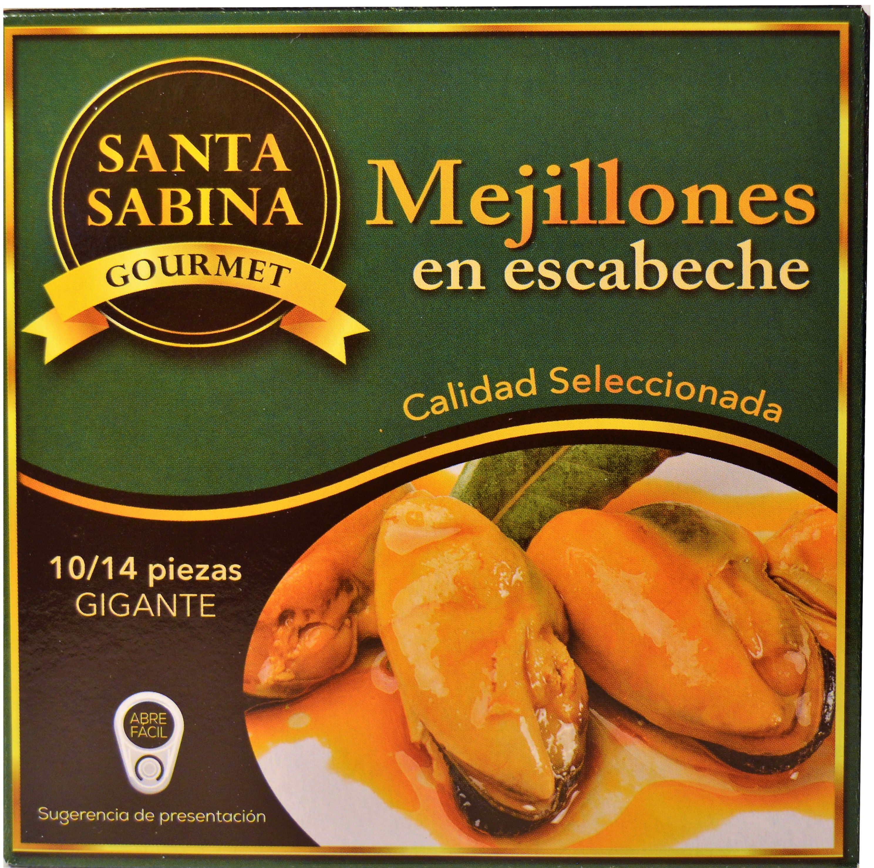 MEJILLONES EN ESCABECHE CALIBRE GIGANTE, 280Gr