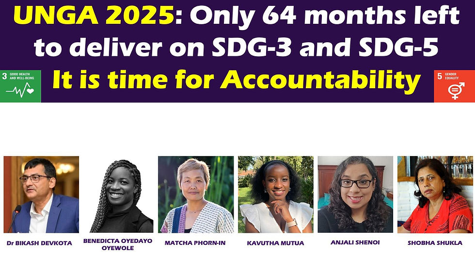 Global Leaders Urged to Prioritize SDG3 and SDG5 at UNGA