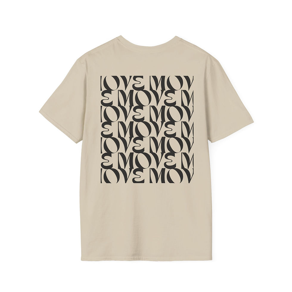 Thumbnail: MOVE YO LIFE Pattern Crewneck Sweatshirt — Black Print
