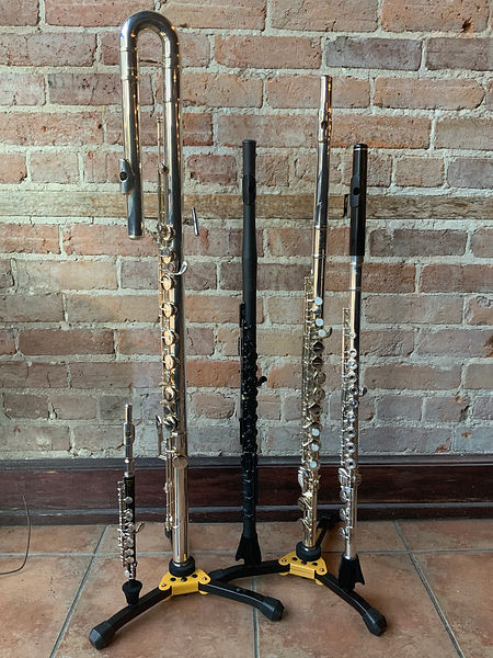 Bass Flute, Alto Flute, Guo Flute, Piccolo