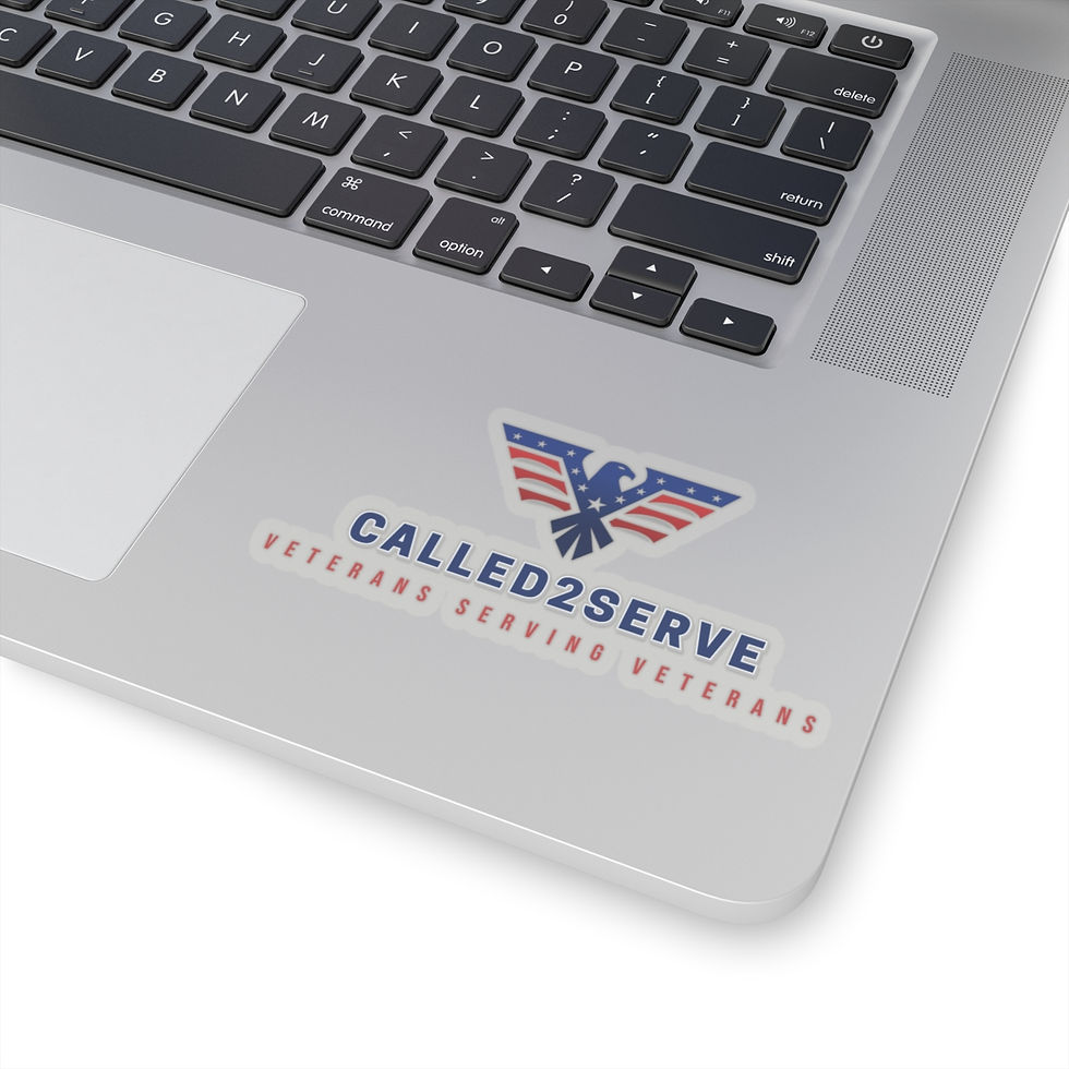 Thumbnail: Veteran Support Kiss-Cut Stickers - Called2Serve Design