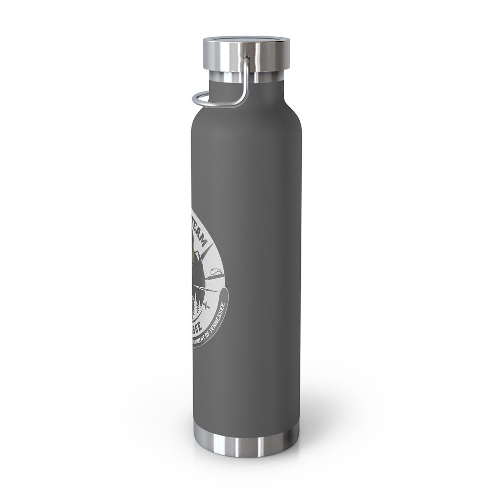 Thumbnail: Custom Copper Insulated Water Bottle - 22oz - 'DAV Team Tennessee' Design