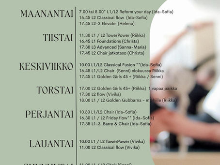 Syksyn kausikortit ja ennakkovaraukset