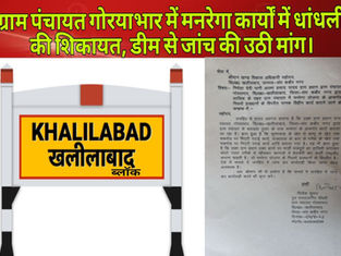 ग्राम पंचायत गोरयाभार में मनरेगा कार्यों में धांधली की शिकायत, डीम से जांच की उठी मांग।