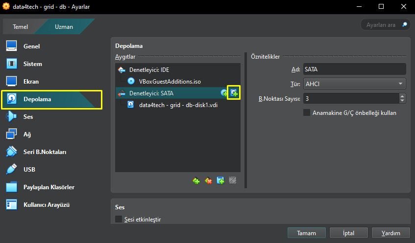 Oracle Virtual Machine Add Virtual Disk