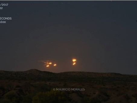 Multiple UFO Sighting Video - Parker, Arizona