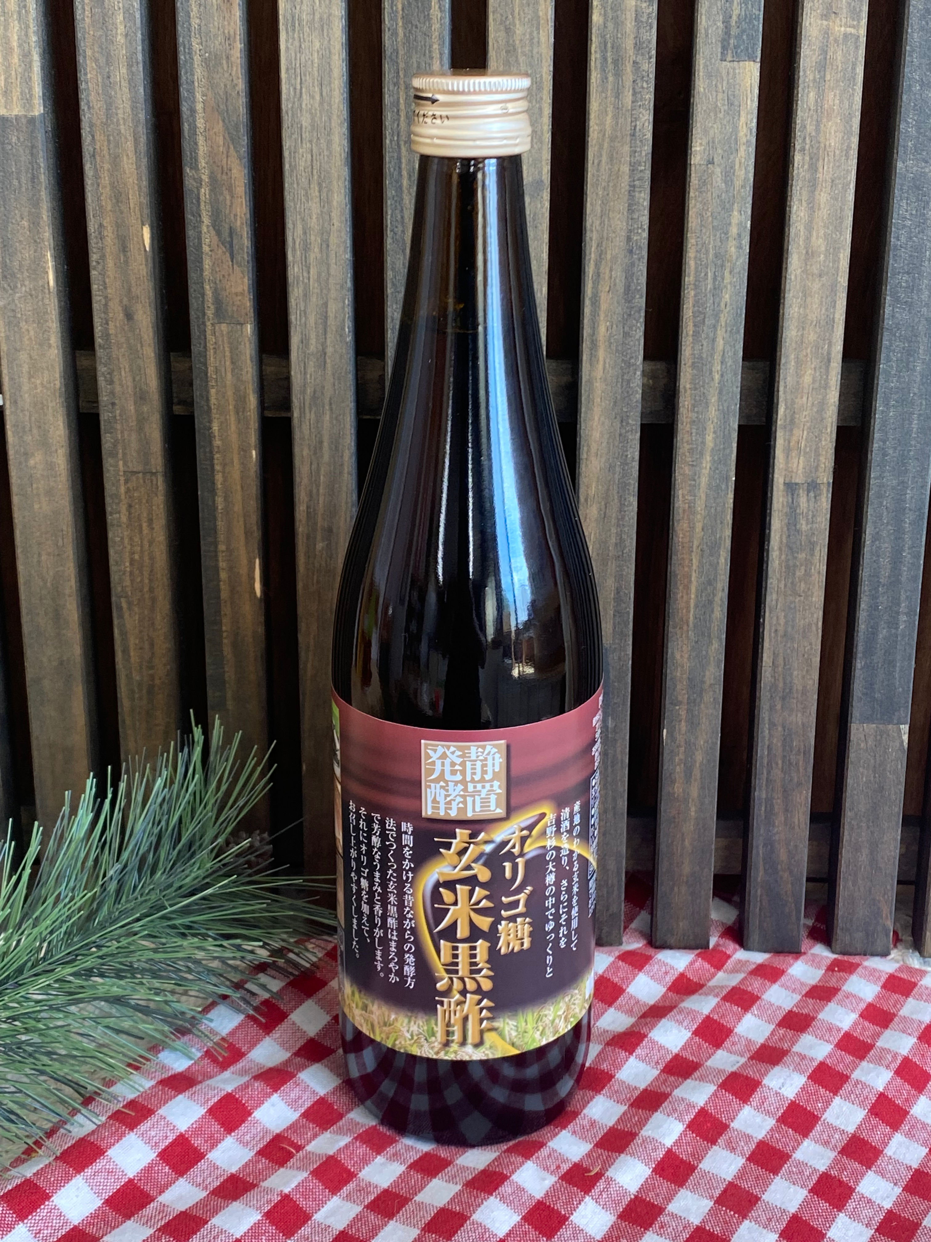 オリゴ糖入り　玄米黒酢　(720ml　1本）