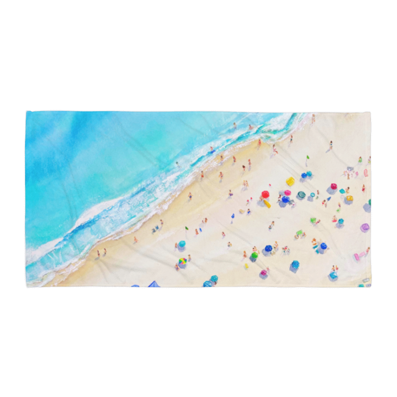Sea Breeze Beach Towel (diagonal shore)
