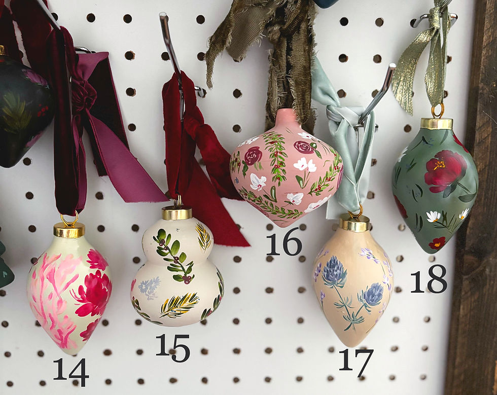 Thumbnail: Hand-painted Ceramic Ornament Collection