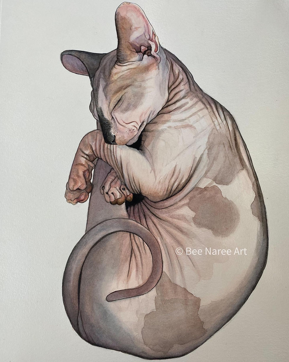 Thumbnail: Commission PET PORTRAIT Watercolour painting 