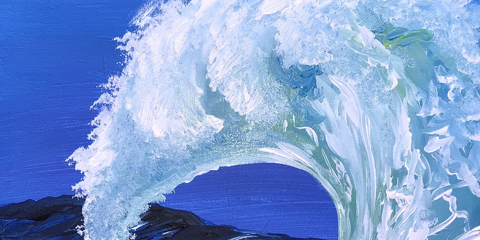 Painting & Vino with Susie "White Wave" Register at paintingandvino.com