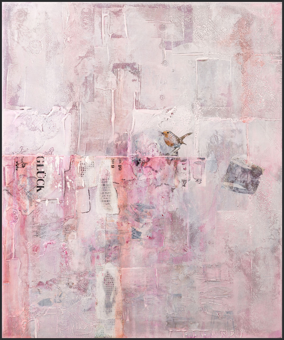 UitEigenAtelier.com roze abstract