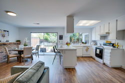 Family Room with Adjoining Open Kitchen