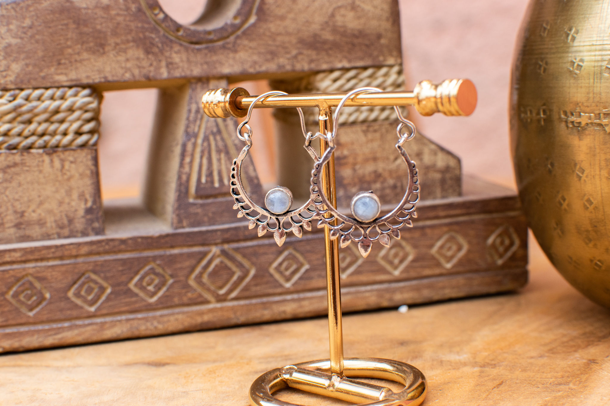 Boucles pierre de lune