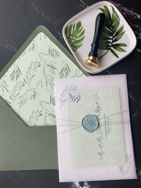 Olive Wedding Suite by Polk Paper