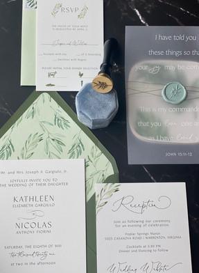 Olive Wedding Suite by Polk Paper