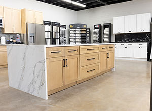 ASAP Wholesalers Counter Tops and Cabinets in the showroom