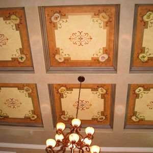 Decorative Painting Ceiling With Totem Animals