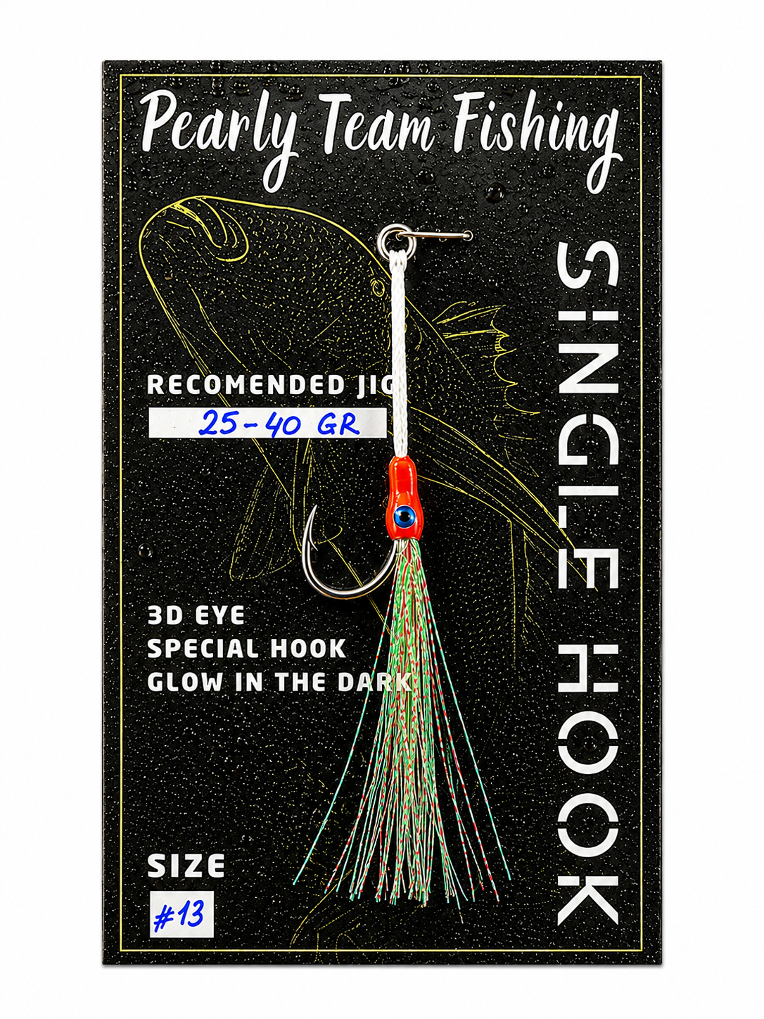 Pearly Team Fishing - SINGLE HOOK ( 25gr - 40gr )