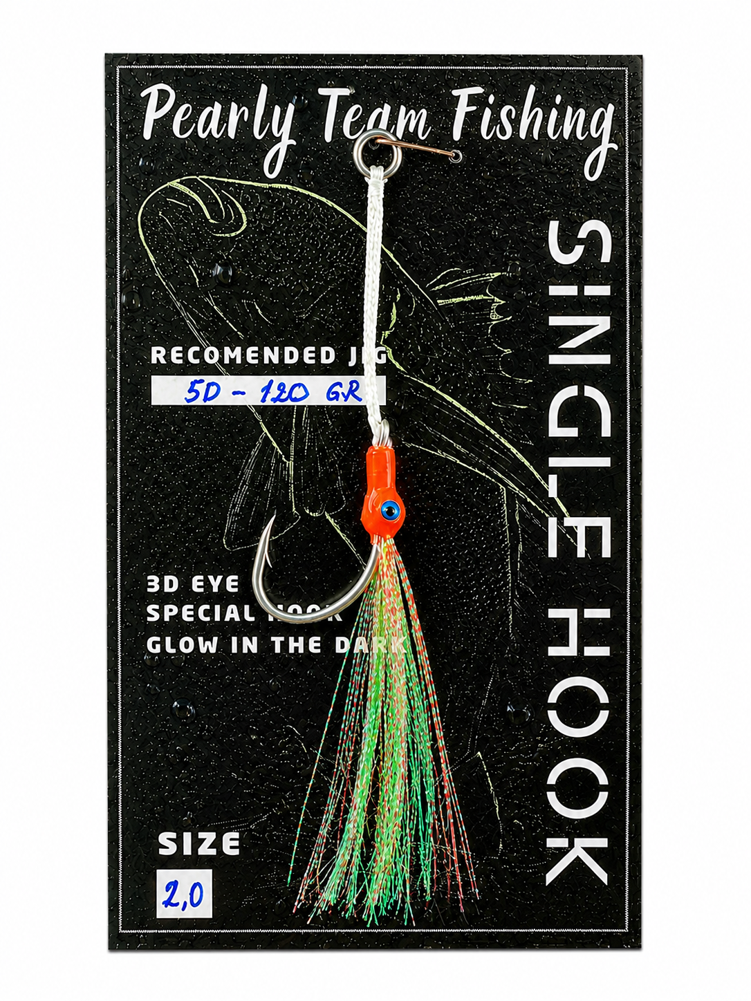 Pearly Team Fishing - SINGLE HOOK ( 50gr - 120gr )