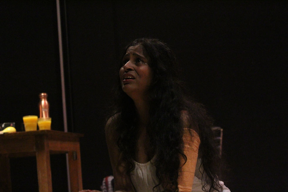 From Shobhana Kumari's premiere show of 'Am I A Mass Production Machine?' in Bangalore