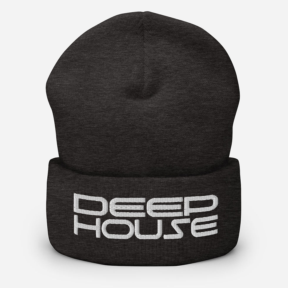 Thumbnail: 3D Deeep House Puff Cuffed Beanie
