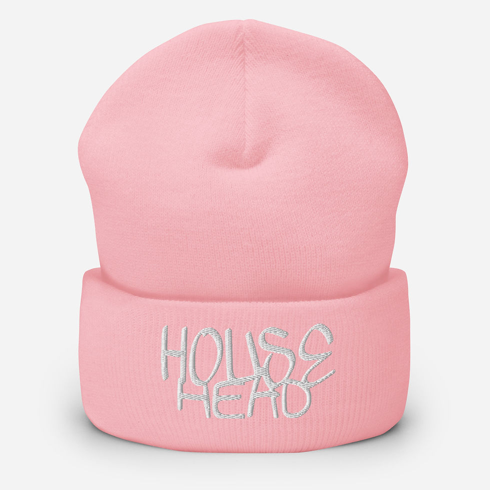 Thumbnail: 3D Puff House Head Cuffed Beanie