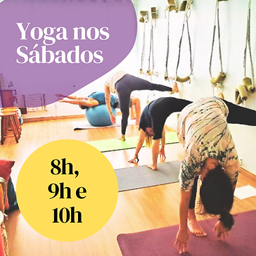 Yoga aos sábados com a profa. Eliane Oliveira