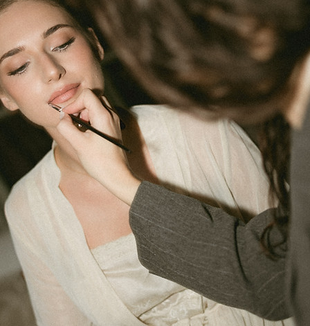 Soft romantic bridal look by Hannah Wolf Bridal