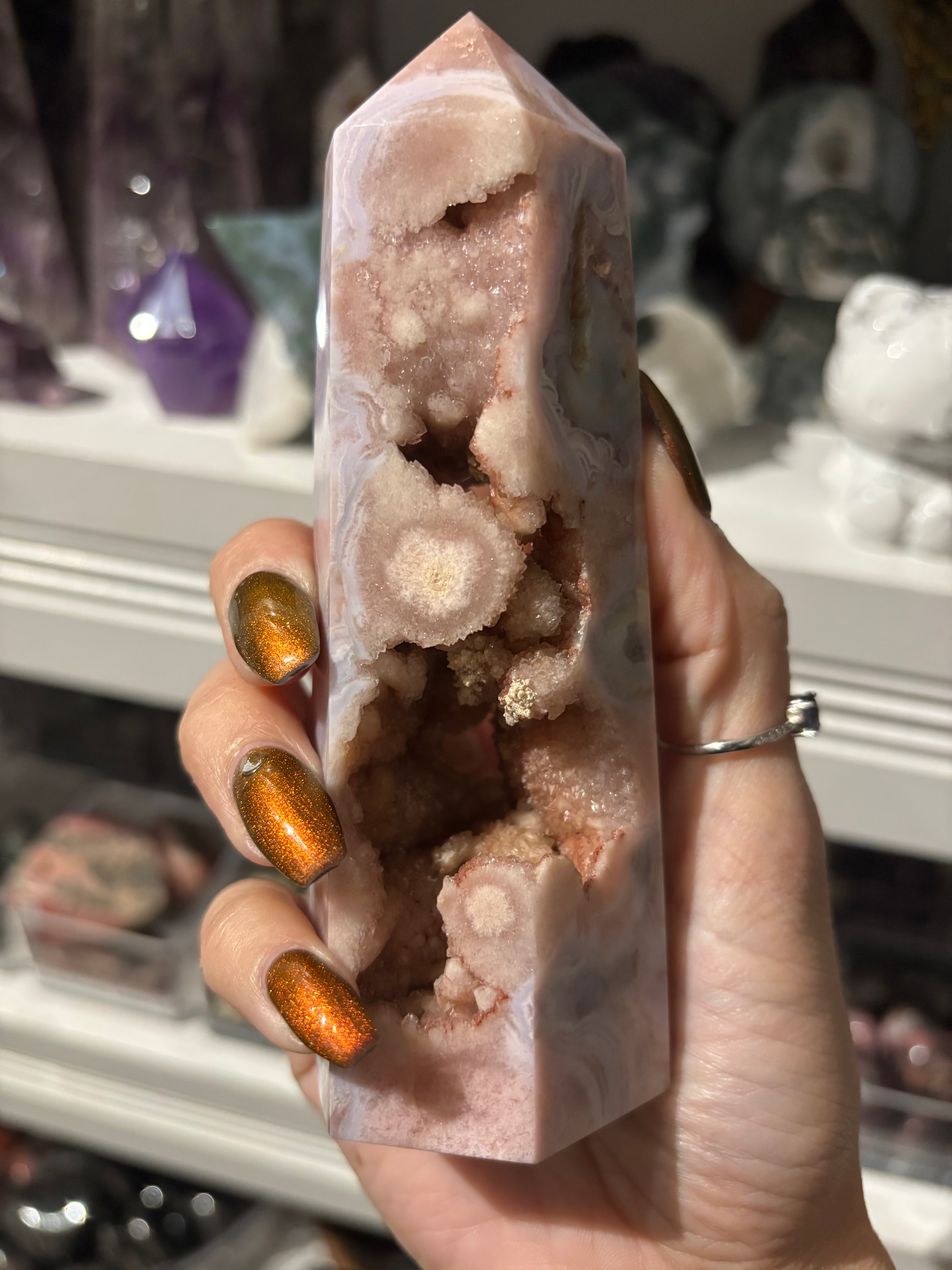 Sugar Sparkle Pink Amethyst Tower