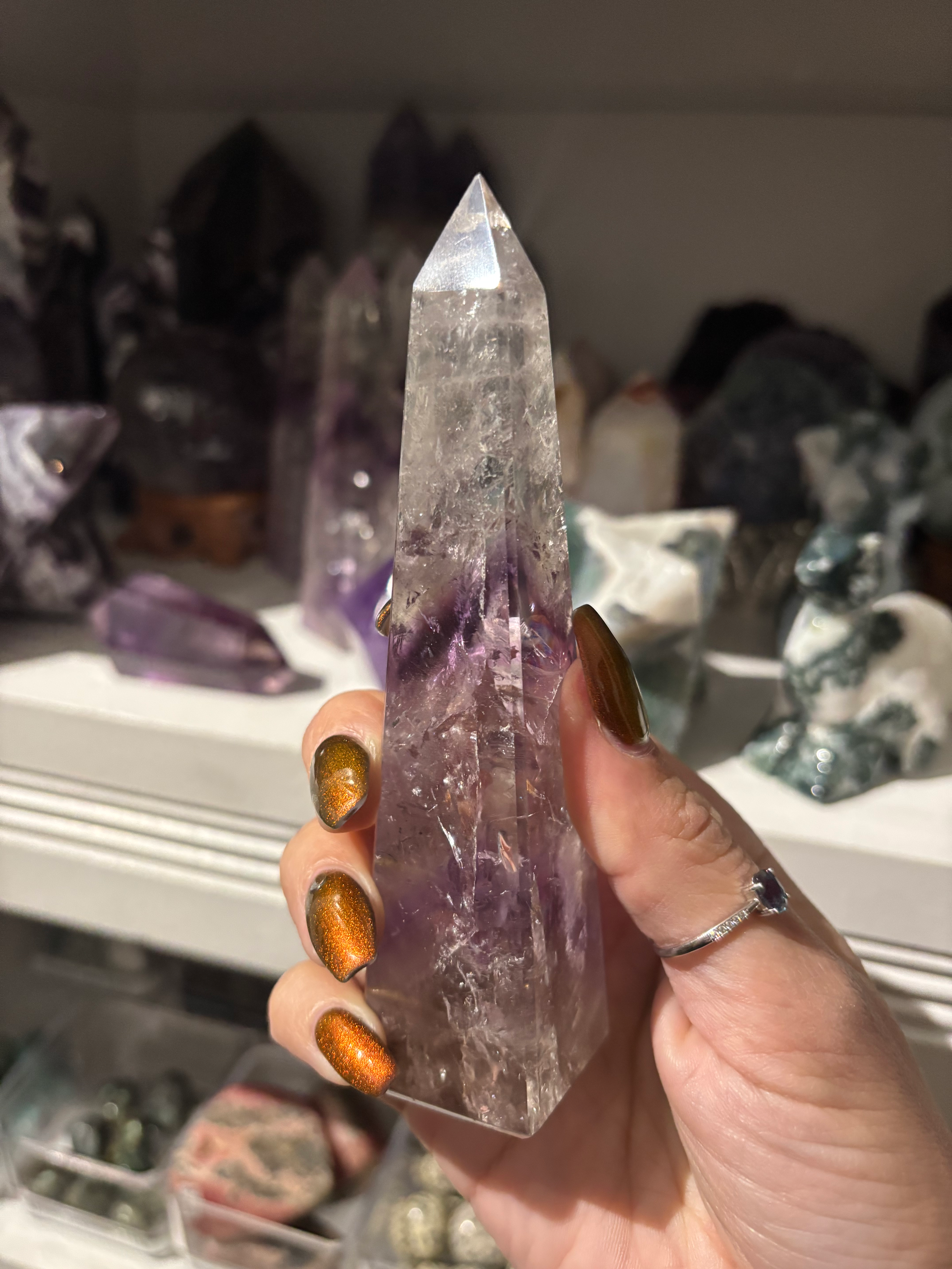 Rare Rainbow Phantom Amethyst