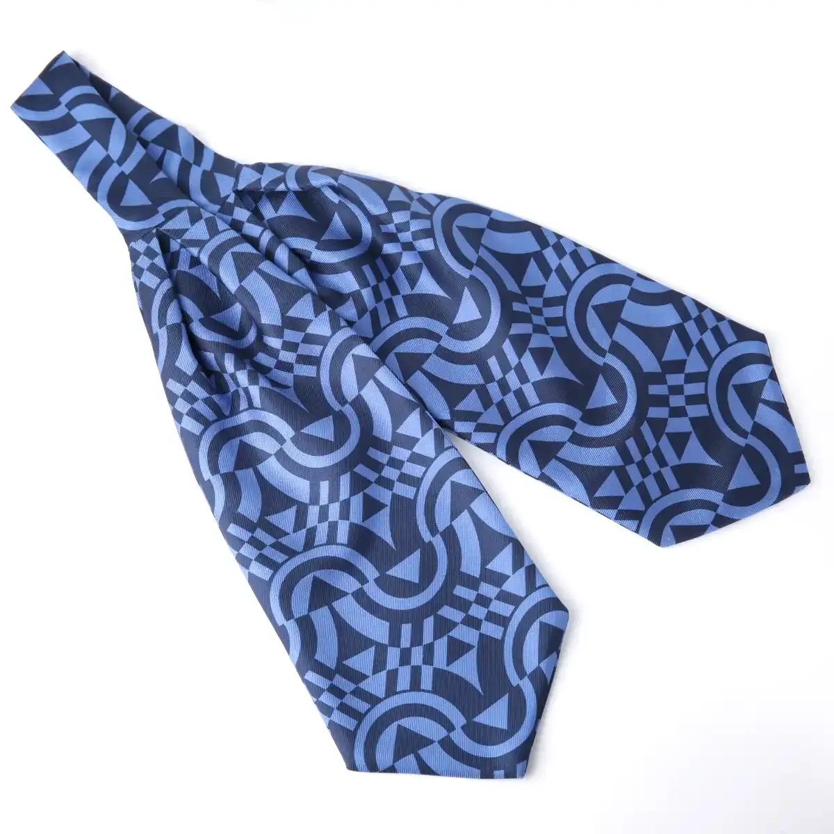 The Deco Navy Silk Cravat
