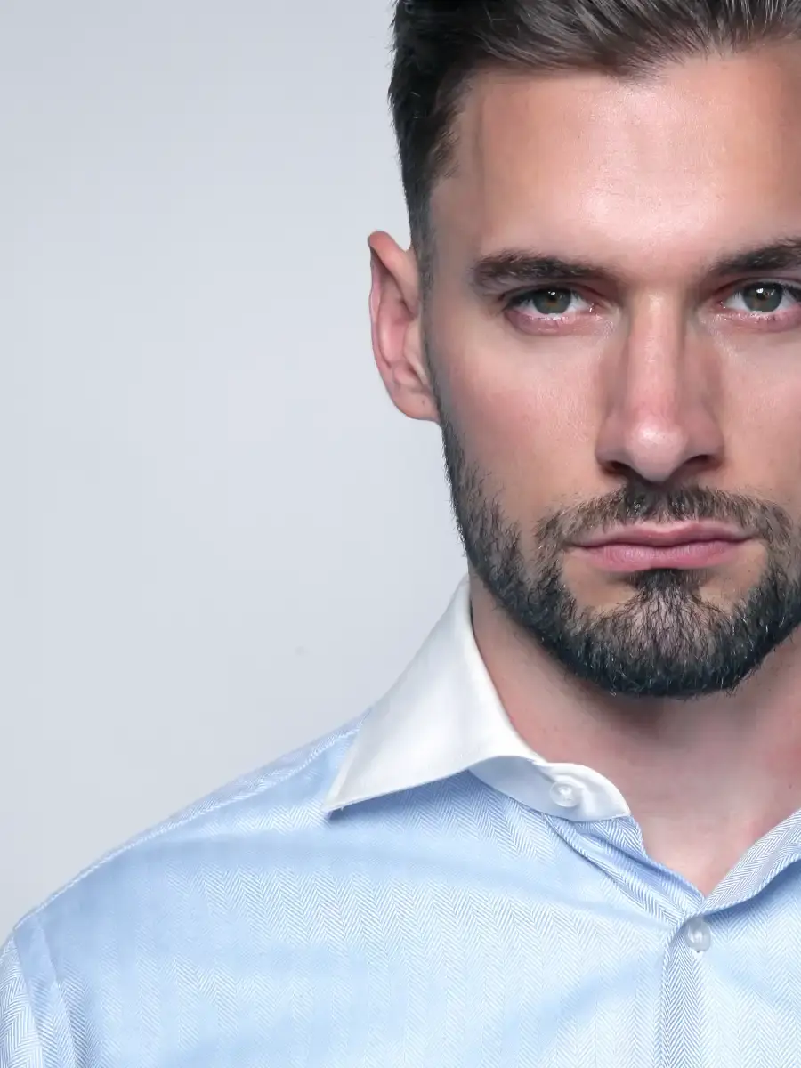 Thumbnail: Blue Contrast Collar Shirt