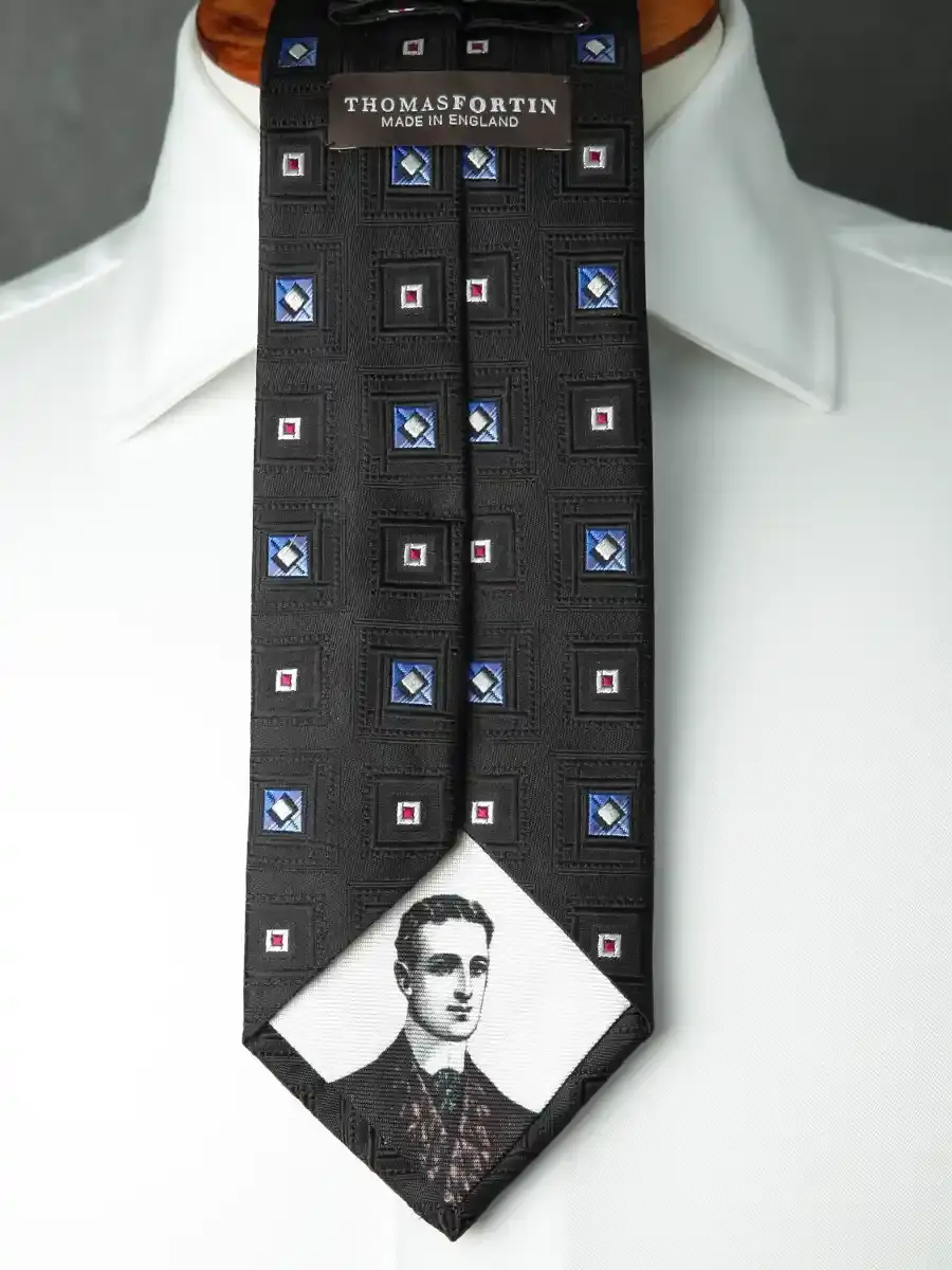Thumbnail: Westminster Black Jacquard Silk Tie
