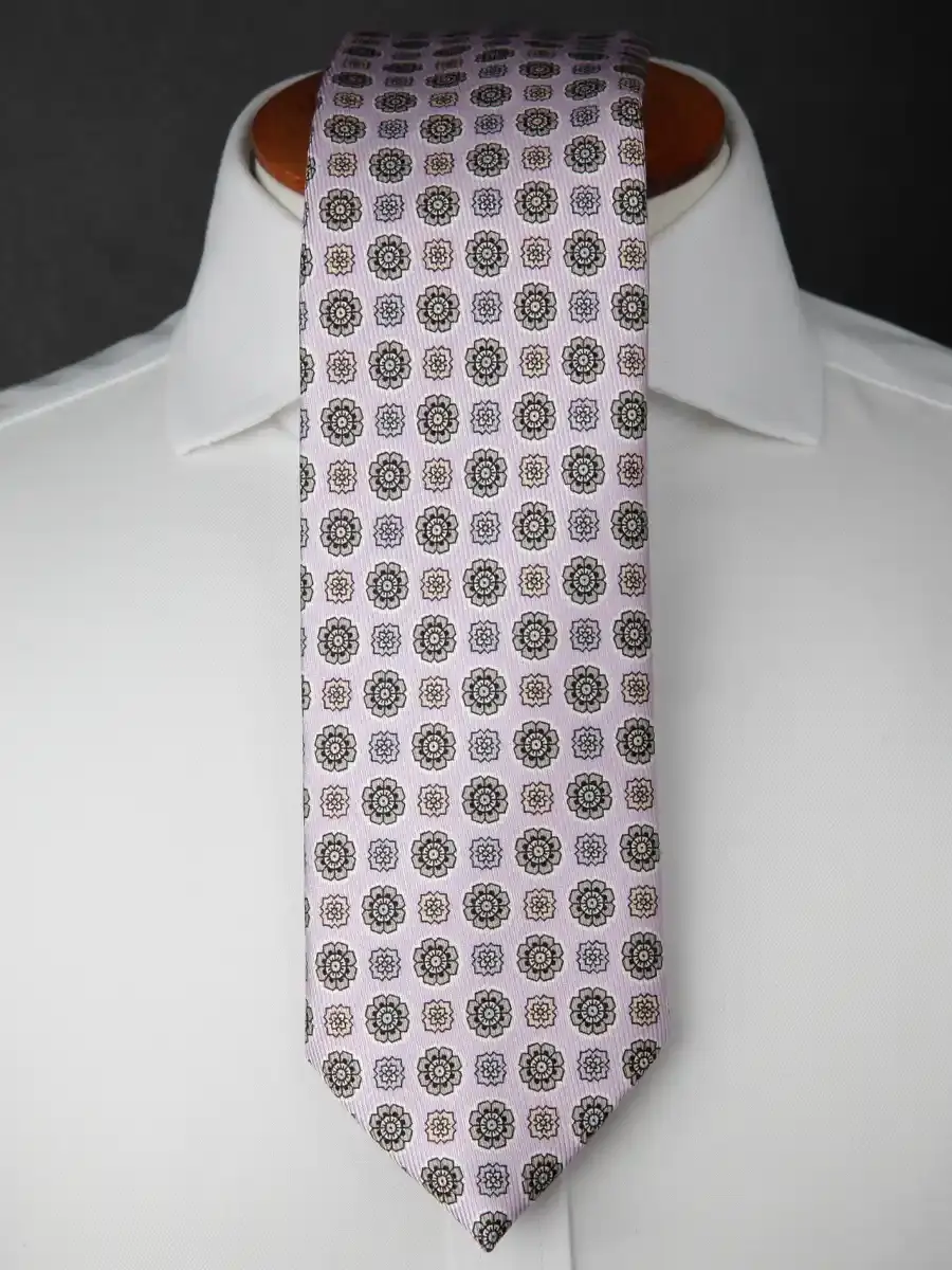 Thumbnail: Hampton Lilac Medallion Silk Tie