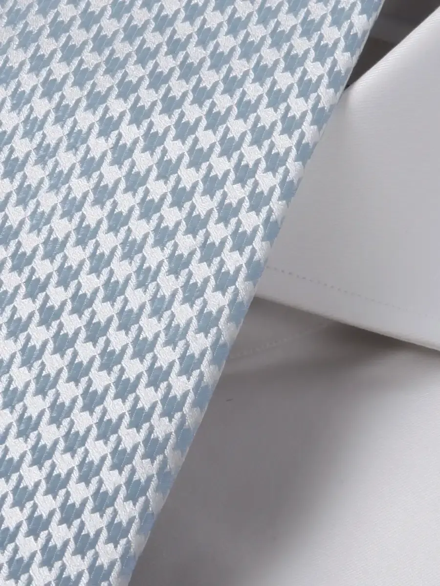 Thumbnail: The Firenze Sky Houndstooth Tie